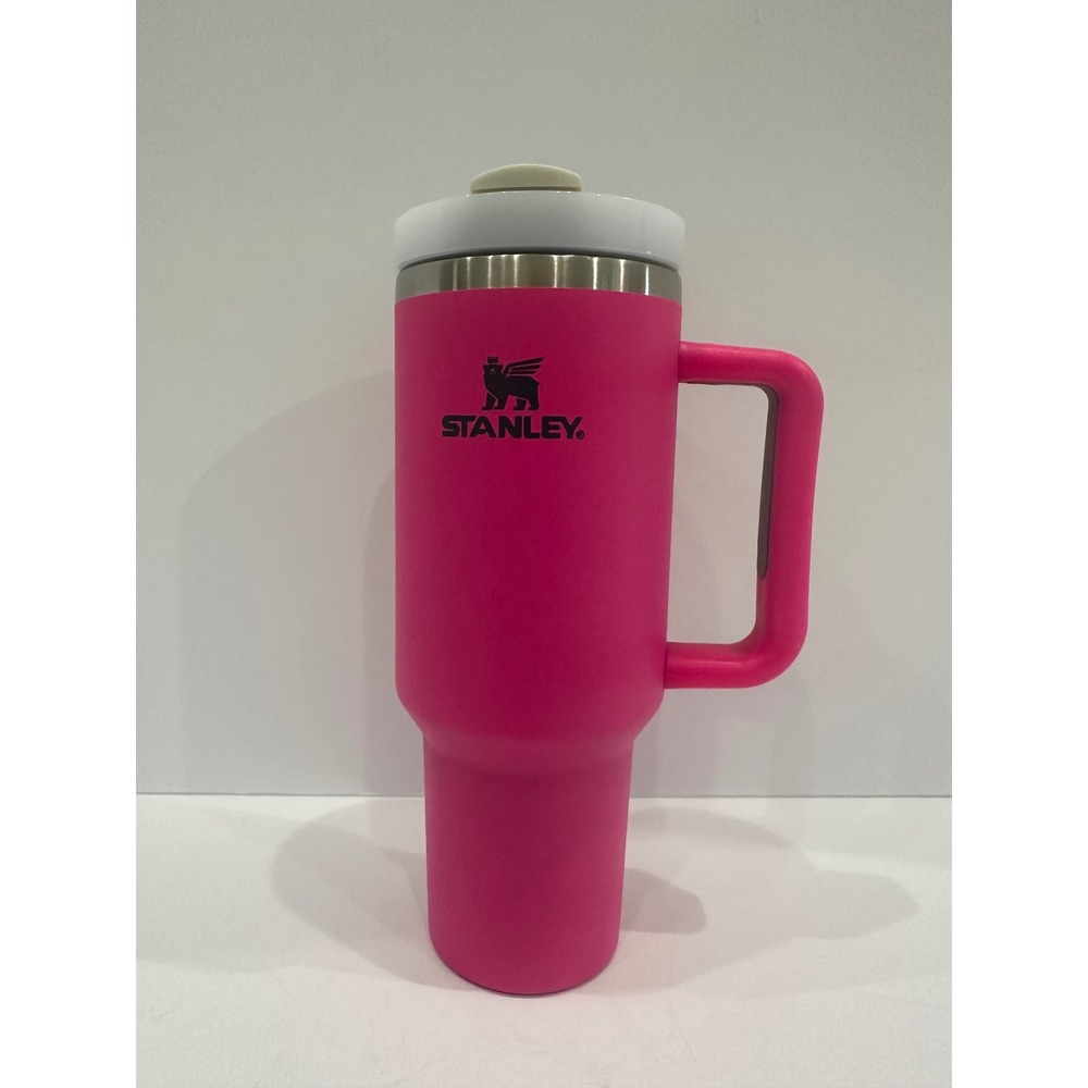 Stanley Quencher H2.0 FlowState Tumbler 40oz Pink Stainless Steel Travel Mug